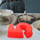 3d Red Silicone Number Cake Pan Oven Safe Non-stick Surface Small Cake Mold 4