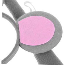 3pcs Mouse Headband Ears and Tail Adult Halloween Animal Dress up Cosplay Party Supplies