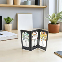 Paravan pliabil chinezesc pentru birou, ornament Feng Shui în miniatură