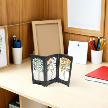Paravent chinois pliable, séparateur de bureau, ornement Feng Shui miniature