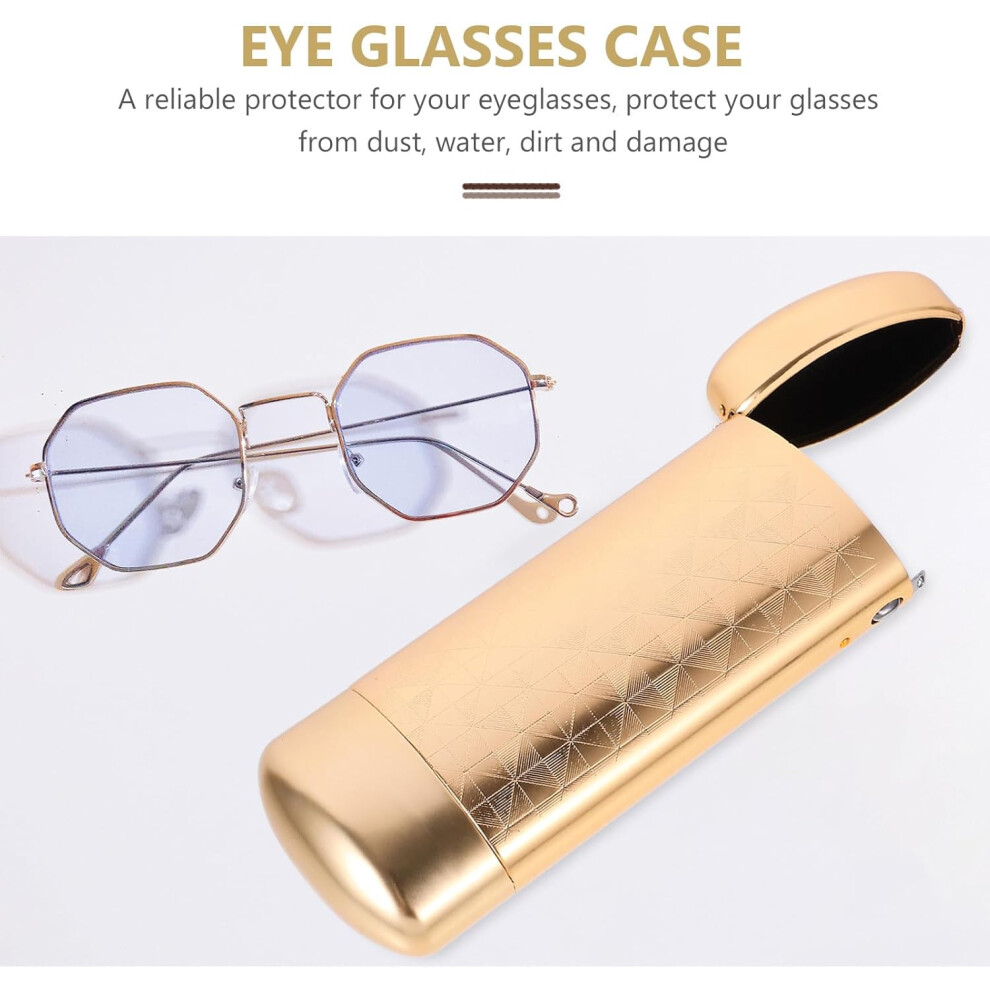 Hkhbjs Hard Eyeglasses Case Box Aluminum Protective Shell Portable Storage For Sunglasses Designed