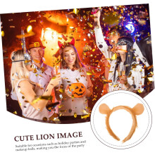 Lion Ear Accessories Ear Headband Adult for Women Party Headband Hair Decoration