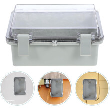 Caja de conexiones eléctricas de plástico impermeable IP66 para exteriores con tapa, 150x100x70 mm, para electrónica.