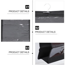 Hängender Taschenorganizer mit 8 Fächern, schwarz, Aufbewahrungshalter für Handtaschen