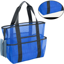 Strandtasche aus Netzgewebe für Damen, leicht und mit großem Fassungsvermögen für Einkäufe und Spielzeug