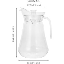 Bouteille isotherme Cold Kettle 1,3 L en polycarbonate, idéale pour les voyages et la maison.