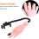 1pc Bendable Artificial Hand Model for Manicure Training Nail Art Practice Accessory Gesture Light Brown 7