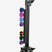 Soporte de pinza para púas de guitarra negro para soporte de micrófono, clip para púas de guitarra acústica y bajo.