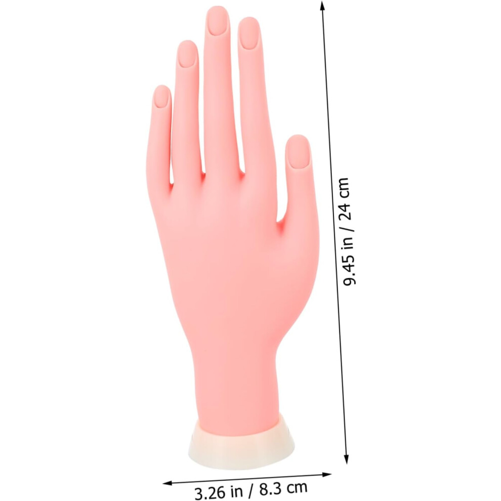 Hkhbjs Silicone Hand Mold For Fake Hand Model Nail Art Tool For Salon Supplies And Nail Art Training