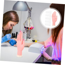 Szilikon kézi forma hamis kézmodell körömművészeti eszközhöz szalon kellékekhez és körömművészeti képzéshez