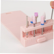 Opbergdoos voor nagelfreesbitjes, stijlvolle standaard voor manicuregereedschap en handige houder.