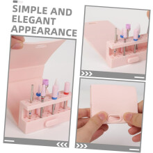 Nail Drill Bits Organizer Display Case Storage for Manicure Tools Stylish Stand for Nail Drill Bits Convenient Holder