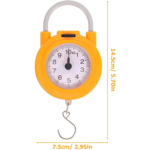 Portable Hanging Scale Handheld Spring Dial Weight Scale High Precision Compact Mechanical Weighing Tool 2