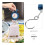 Balanza de mano portátil con forma de pez, báscula digital para equipaje, multiusos, de plástico. 1