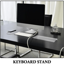 Ergonômico acrílico teclado suporte de exibição com base antideslizante, inclinado computador teclado Riser bandeja