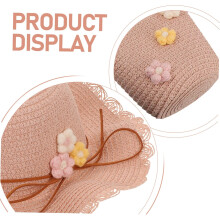 Chapéu de palha e saco crossbody para chapéus de brincar com borda larga s praia w