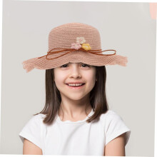 Sombrero de paja y bolso cruzado para sombreros de playa de ala ancha S