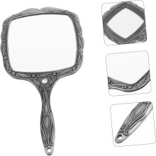 Vintage Handspiegel im Retro-Stil, tragbarer Handspiegel für kleine Ausbesserungen, Damen