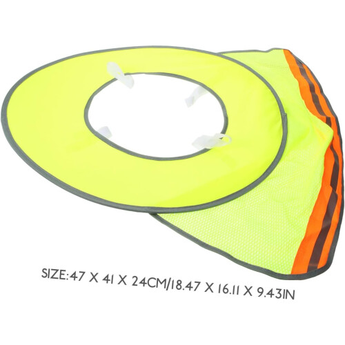 High Visibility Hard Hat Sun Visor Brim Mesh Sunshade with Reflective Stripe 1