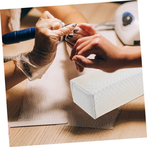 Cuscino poggiabraccia e poggiamani per manicure, colore bianco 1