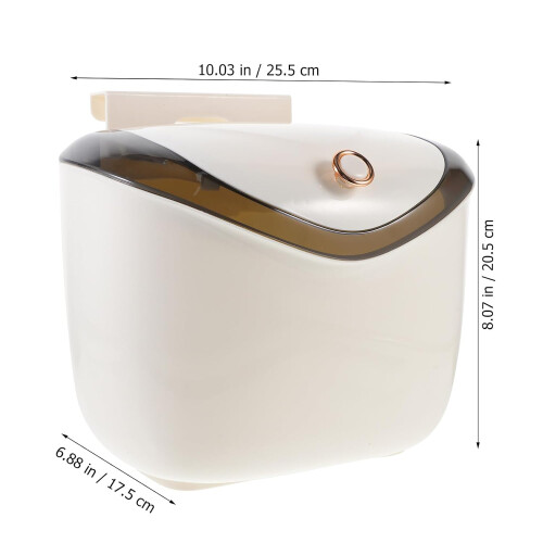 7l Kitchen Compost Bin Hanging Paper Basket Plastic Odor Containment Space-Saving Design 1
