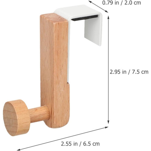 Türhaken, rustikales Eisen-Holz-Material, robust, vielseitig einsetzbar 1