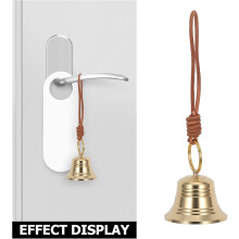 Vintage-Türklingel aus Messing, kleine Kupferglocke mit einfacher Montage und dekorativem Design