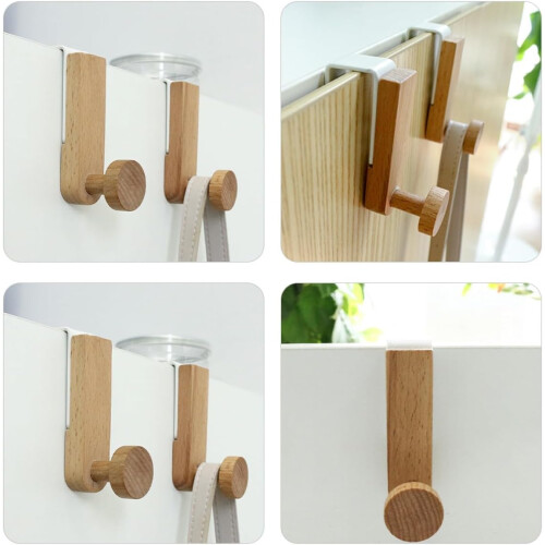 Türhaken, rustikales Eisen-Holz-Material, robust, vielseitig einsetzbar 2