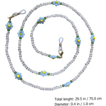Águas de cristal elegantes óculos cadeia máscara multi-propósito pendurado suéter pendurado cadeia