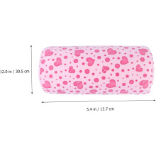 Coussin de manucure en polaire corail rose, repose-mains pour salon de manucure, design pratique