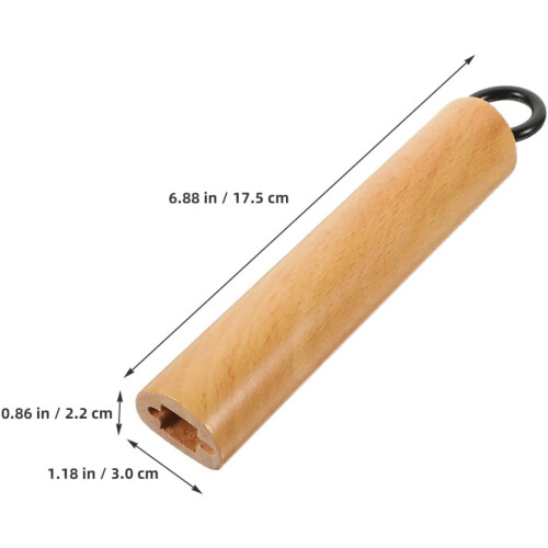 Hitzebeständiger Topfgriff, ergonomische Konstruktion aus Holz und Eisen 1