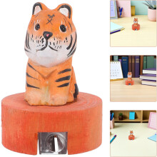 Wooden Handheld Tiger Pencil Sharpener for – Single Hole Manual Sharpener
