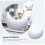 Irregular Desktop Mirror Wooden Base Frameless Moon Shape Cosmetic Mirror 2