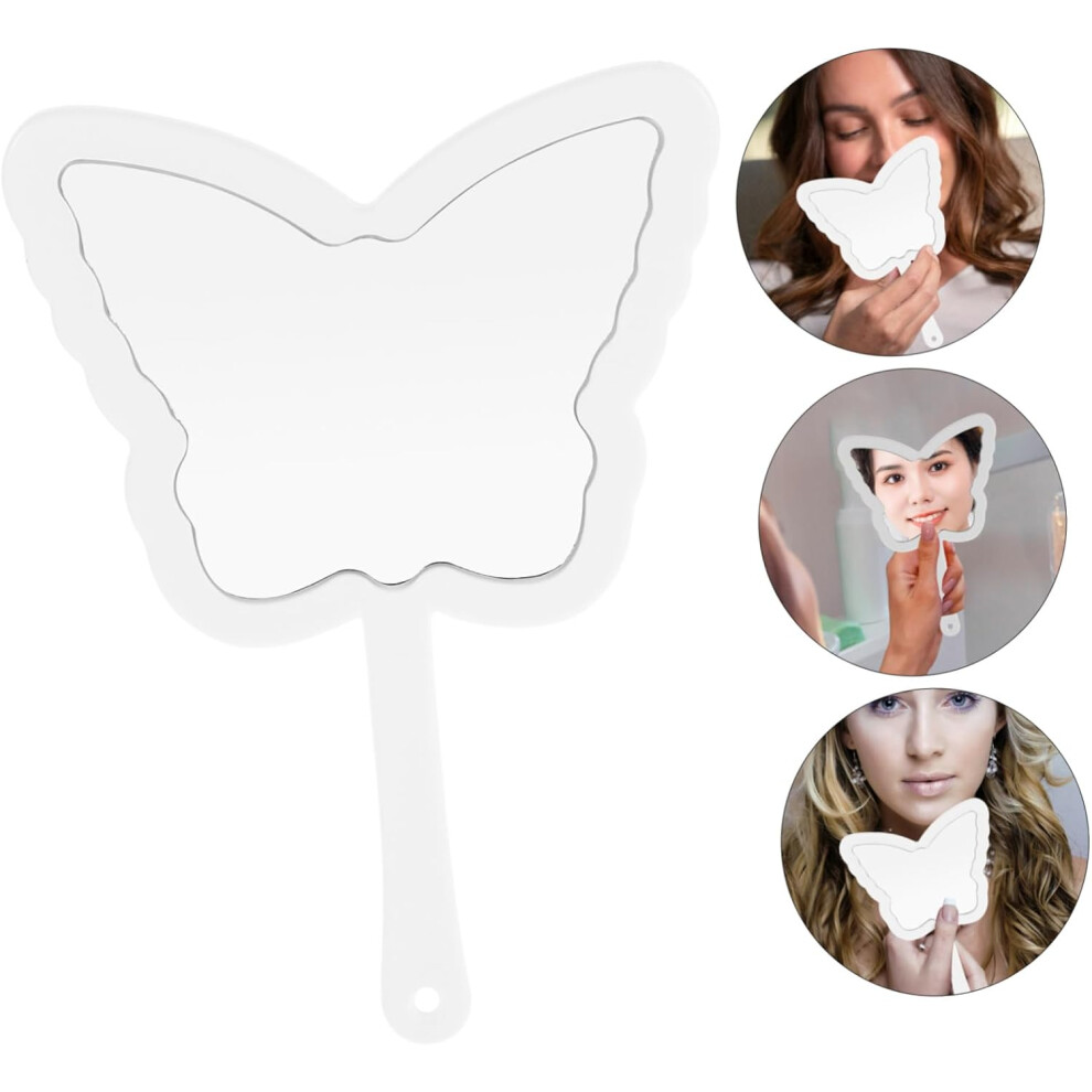 Hkhbjs Hand Mirror Vintage Handle Large Portable Makeup Mirror For Face Wall Mountable Cosmetics Tool