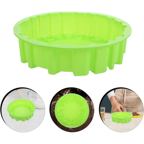 Silicone Birthday Cake Mold for Creative Baking and Celebrations, Reusable Nonstick