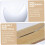 Irregular Desktop Mirror Wooden Base Frameless Moon Shape Cosmetic Mirror 7