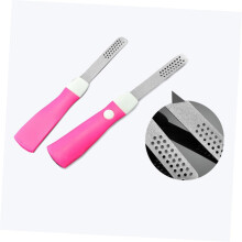 1 set pedicuretools: multifunctionele voetvijl en exfoliator voor het verwijderen van dode huidcellen, eelt en likdoorns.