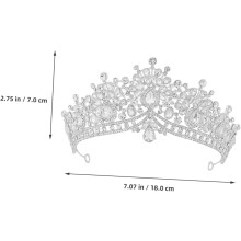 Strass coroa chapéu para casamentos e festas decoração nupcial durável