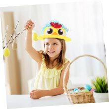 juego de kit de materiales para sombreros de Pascua para niños y niñas, sombreros hechos a mano y accesorios decorativos