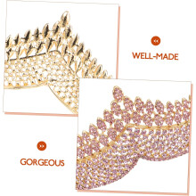1pc Alloy Retro Bridal Headband Rhinestones for Wedding Birthday and Parties Comfortable Fit for Women and Girls