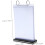 Menu Holder Display Stand A5 Vertical PVC Desktop Sign Holder with Base Menu Display Rack 2