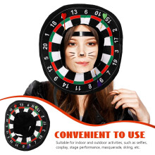 Gorro con capucha para fiestas y cosplay con estampados divertidos de tela de algodón PP