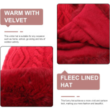 Cappello da donna per esterni, caldo invernale, da ragazza, semplice, in poliestere traspirante, protegge la testa