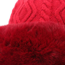 Women Outdoor Hat Warm Winter Girl Hat Simple Weave Polyester Breathable Protect Head