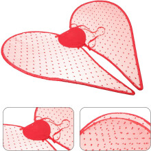 Herzflügel-Dekoration für Damen, Valentinstag, Amor-Kostüm-Accessoires, herzförmige Flügel