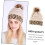 Warm Knitted Hat Leopard Pattern Delicate Winter Hat Decorative Knitted Beanie 1