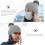 Knitted Hat with Plush Ball Winter Warm Solid Color Beanie Soft Acrylic Warm Hat 2