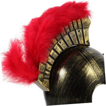 Casco ligero de soldado romano, accesorio para cosplay con diseño, sombrero antiguo de plástico reutilizable.