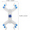 Adjustable Plastic Butterfly Burette Clamp with Spring-Loaded Lab Tube Support 2