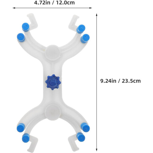 Adjustable Plastic Butterfly Burette Clamp with Spring-Loaded Lab Tube Support 1